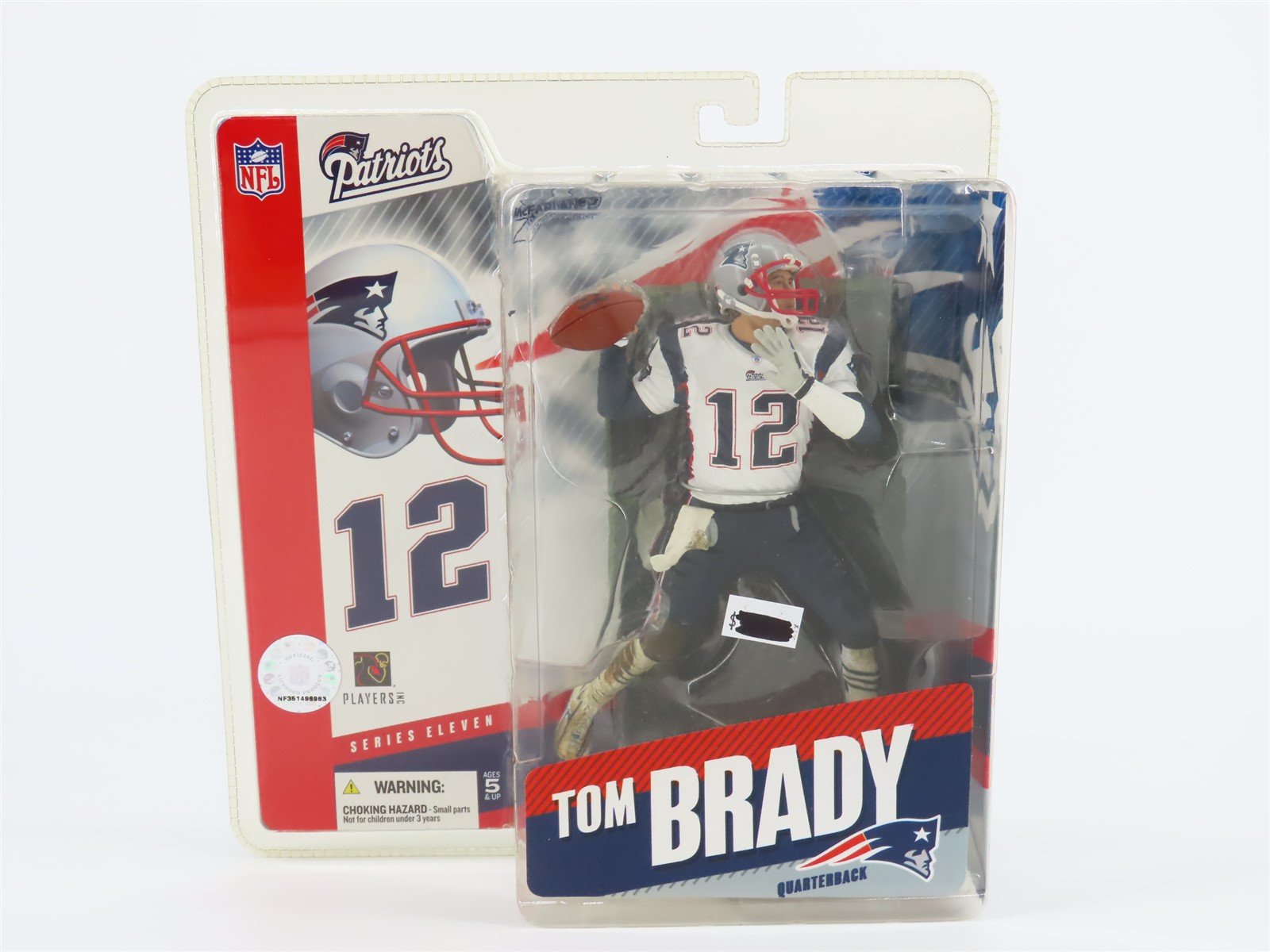 McFarlane Tom Brady Away Jersey New England Patriots NFL Quarterback Figure