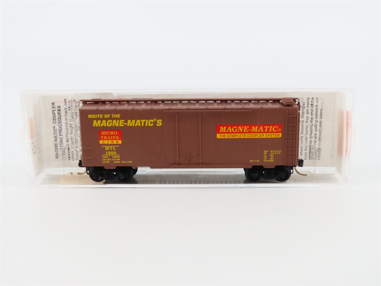 N Scale Micro-Trains MTL 21220 MTL "Magne-Matic's" 40' Plug Door Boxcar #1000