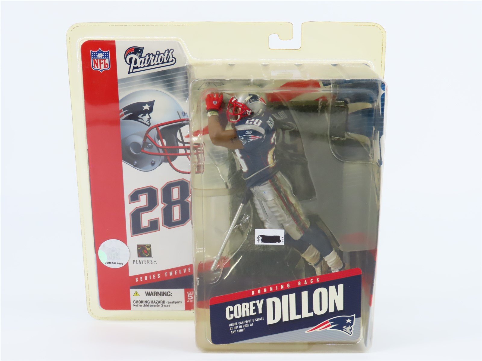 McFarlane Corey Dillon Home Jersey New England Patriots NFL Running Ba Model Train Market