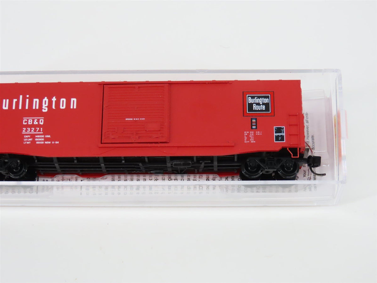 N Micro-Trains MTL 18000210 CB&amp;Q Burlington Route 50&#39; Boxcar #23271