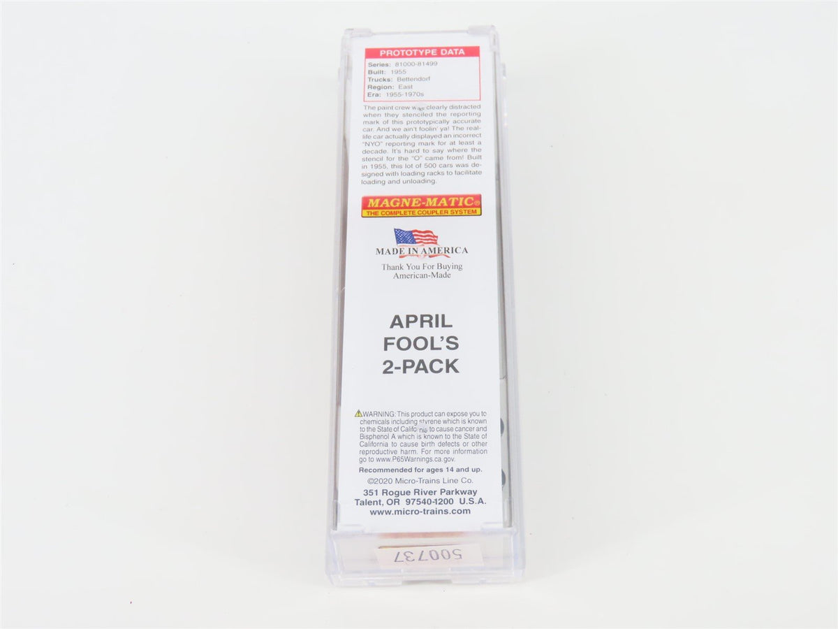 N Micro-Trains MTL 03151540 NYO New York Central &quot;April Fool&#39;s&quot; 50&#39; Boxcar 81495