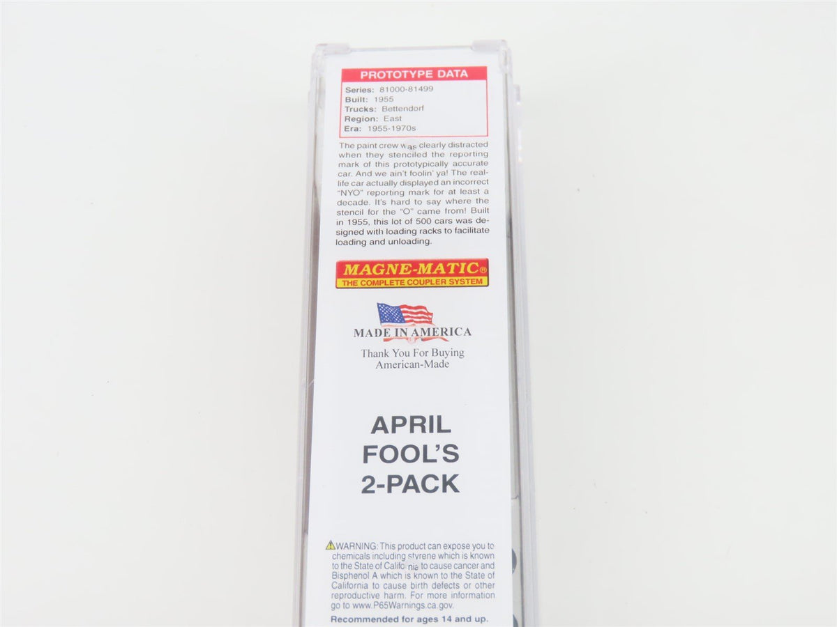 N Micro-Trains MTL 03151540 NYO New York Central &quot;April Fool&#39;s&quot; 50&#39; Boxcar 81495