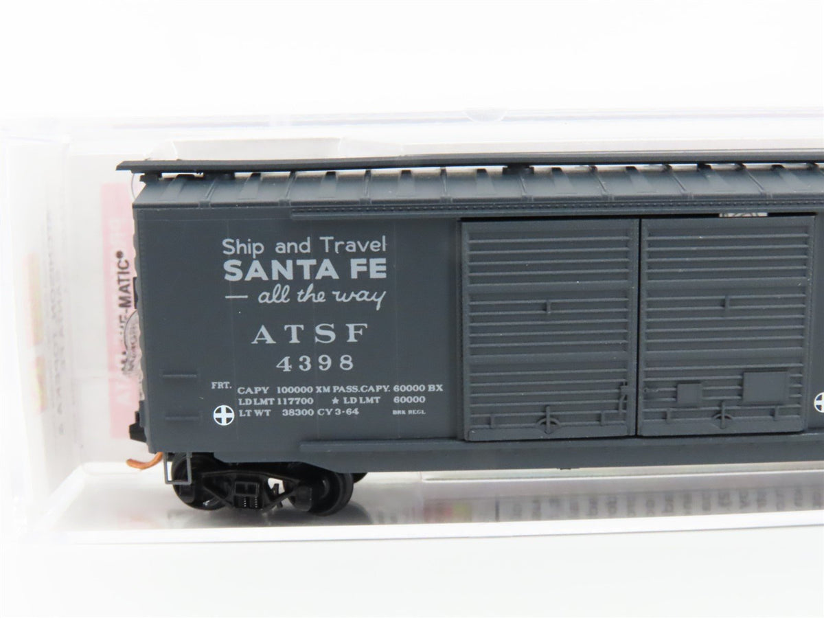 N Scale Micro-Trains MTL 03400251 ATSF Santa Fe 50&#39; Double Doors Box Car #4398