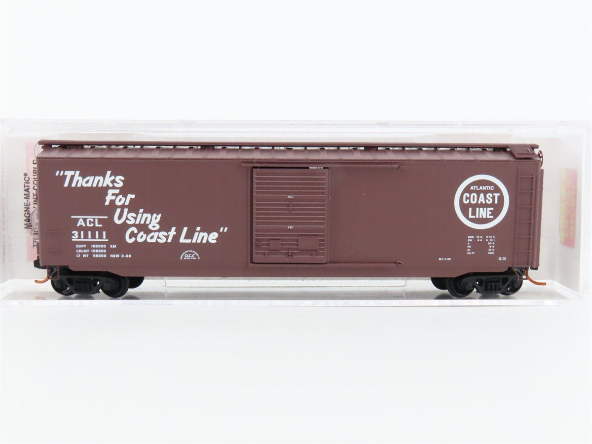 N Scale Micro-Trains MTL 03100140 ACL Atlantic Coast Line 50&#39; Box Car #3111