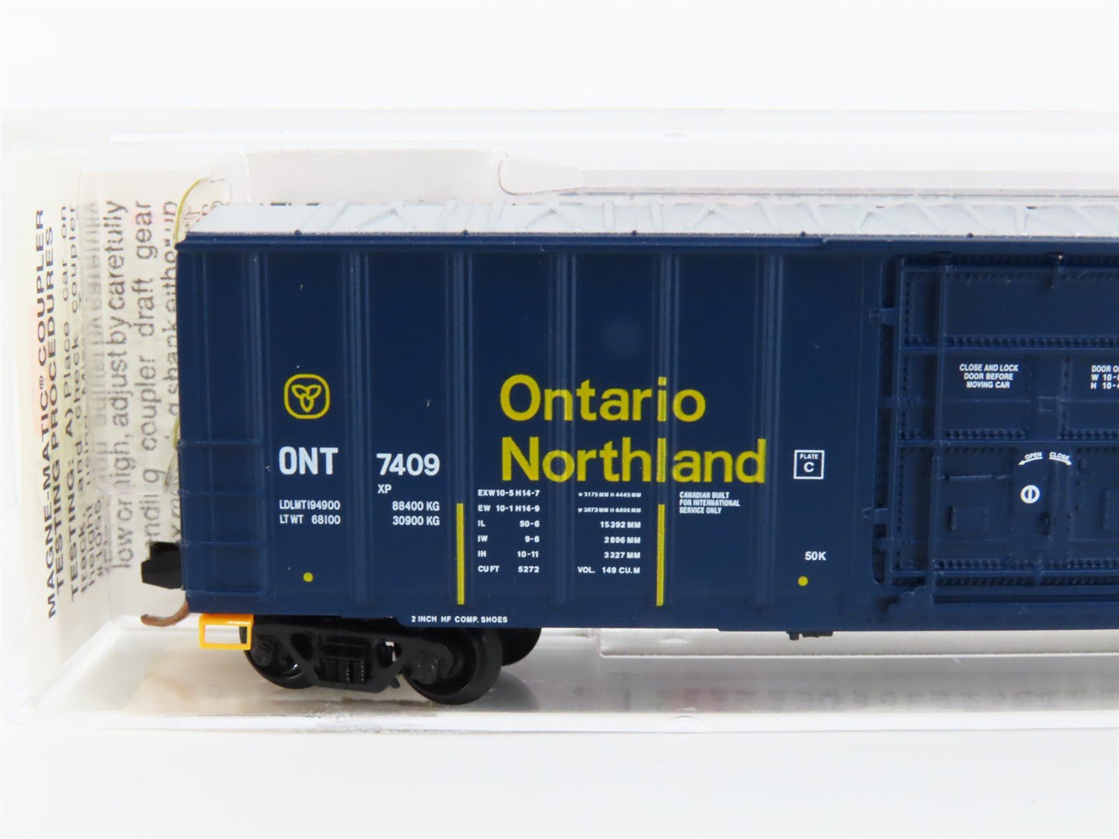 N Scale Micro-Trains MTL 27040 ONT Ontario Northland 50' Box Car #7409