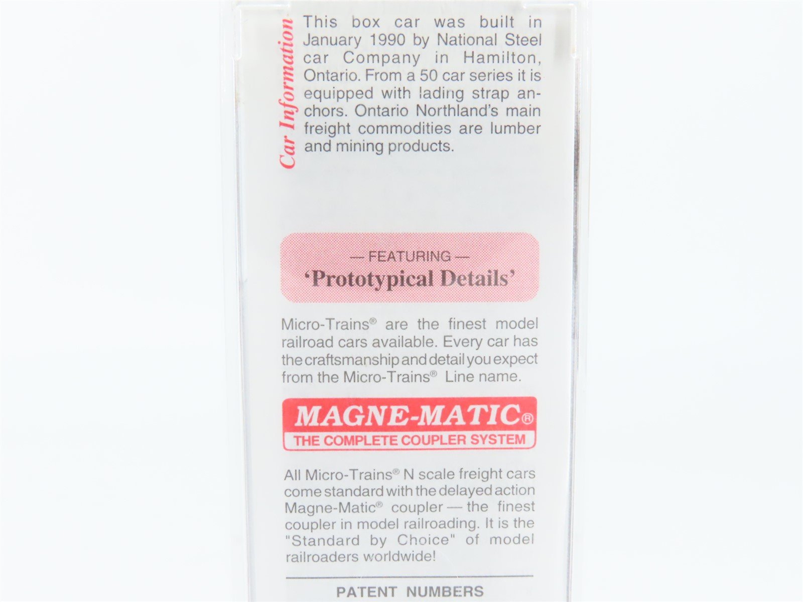 N Scale Micro-Trains MTL 27040 ONT Ontario Northland 50' Box Car #7409