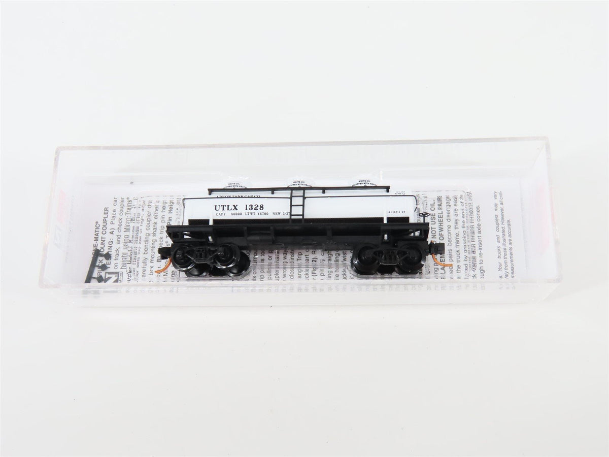 N Micro-Trains MTL 06600050 UTLX Union Tank Car Company 3 Dome Tank Car #1328