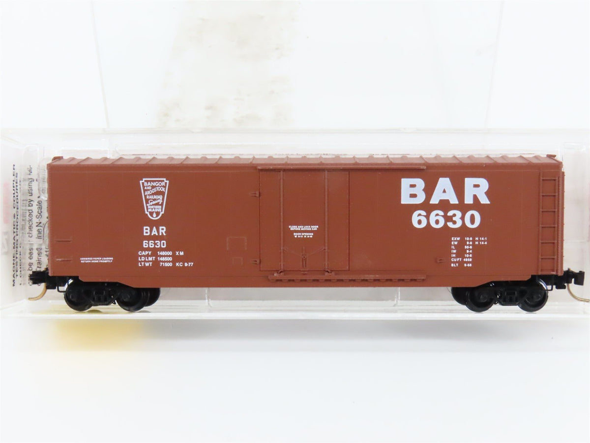 N Scale Micro-Trains MTL 38140 BAR Bangor &amp; Aroostook 50&#39; Box Car #6630