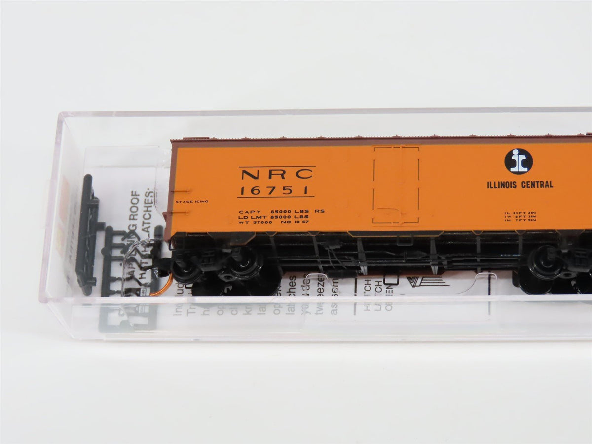 N Scale Micro-Trains MTL 05900546 NRC Illinois Central 40&#39; Steel Reefer #16751