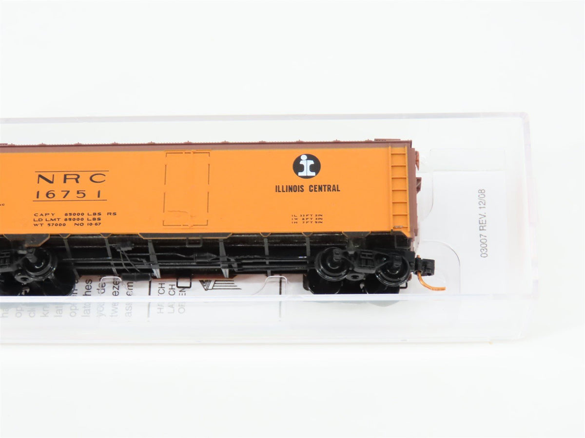 N Scale Micro-Trains MTL 05900546 NRC Illinois Central 40&#39; Steel Reefer #16751