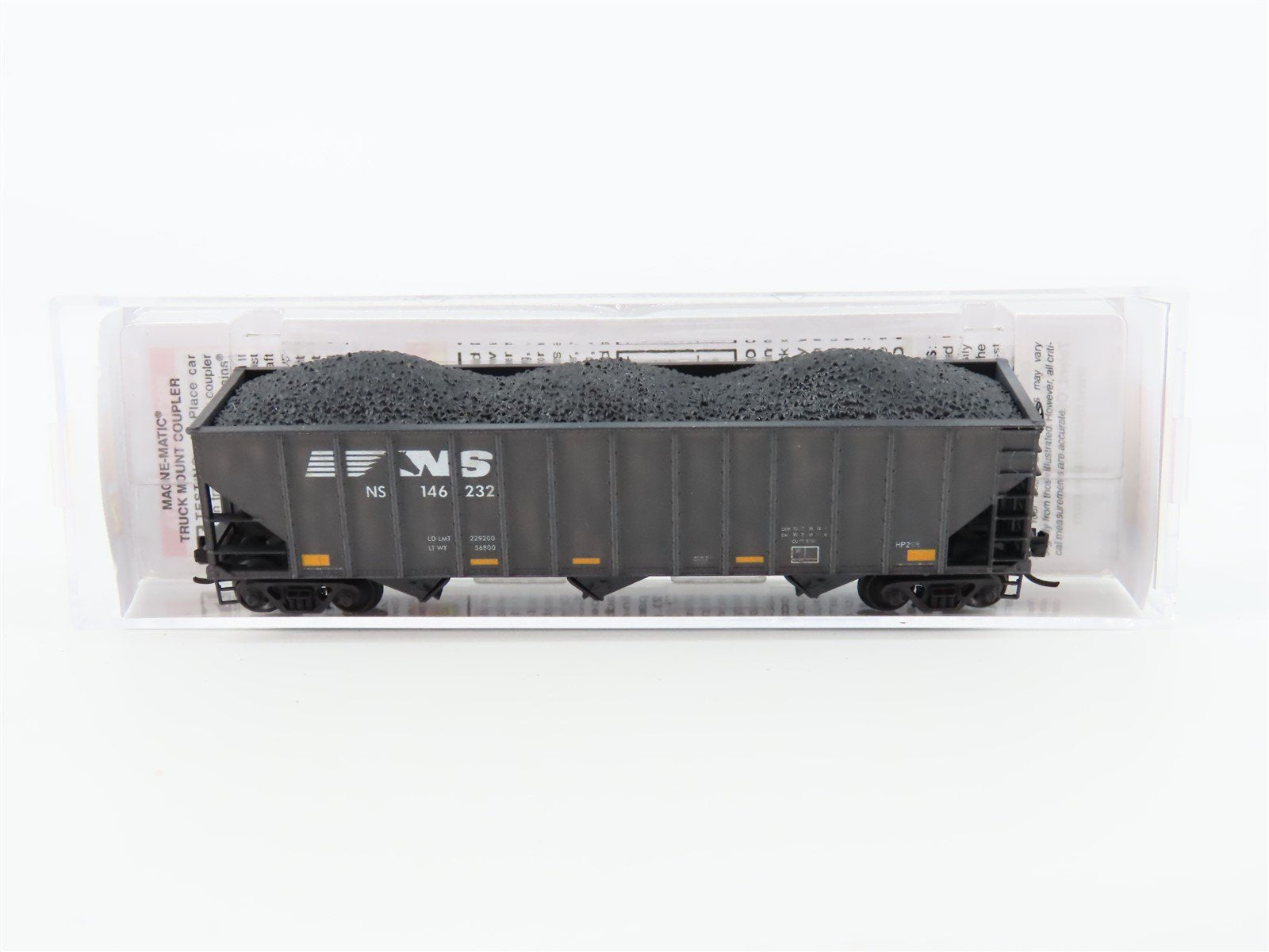 N Micro-Trains MTL 10856280 NS Norfolk Southern 3 Bay Hopper #146232 - Weathered