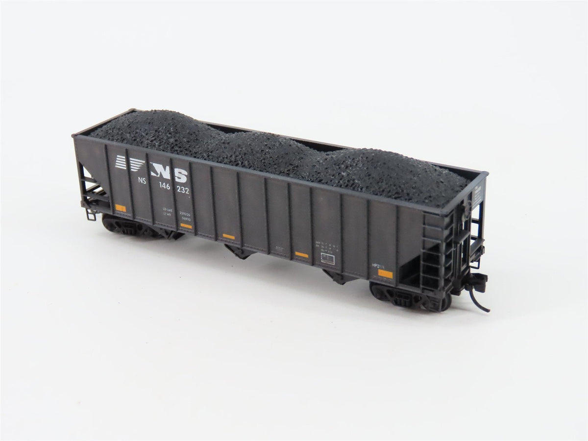 N Micro-Trains MTL 10856280 NS Norfolk Southern 3 Bay Hopper #146232 - Weathered