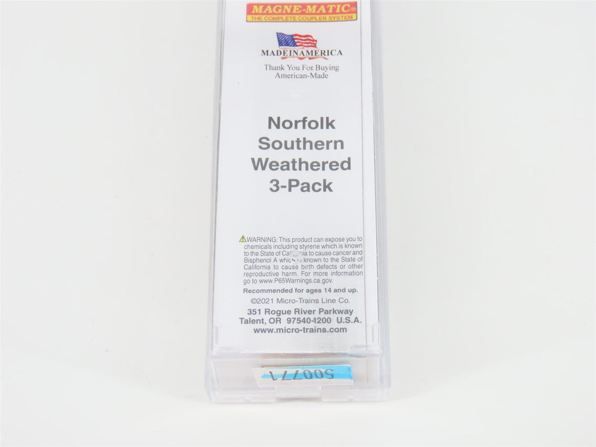 N Micro-Trains MTL 10856280 NS Norfolk Southern 3 Bay Hopper #146232 - Weathered