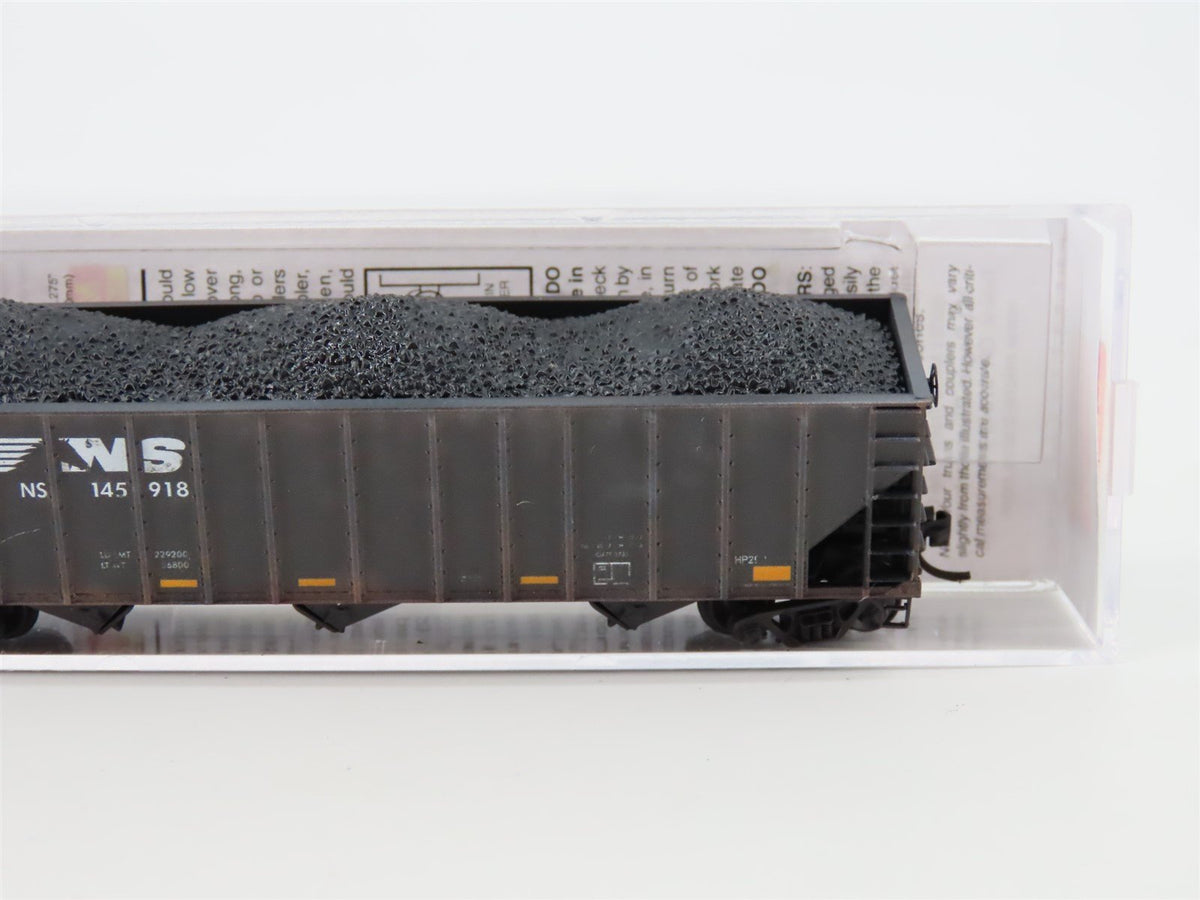 N Micro-Trains MTL 10855280 NS Norfolk Southern 3 Bay Hopper #145918 - Weathered