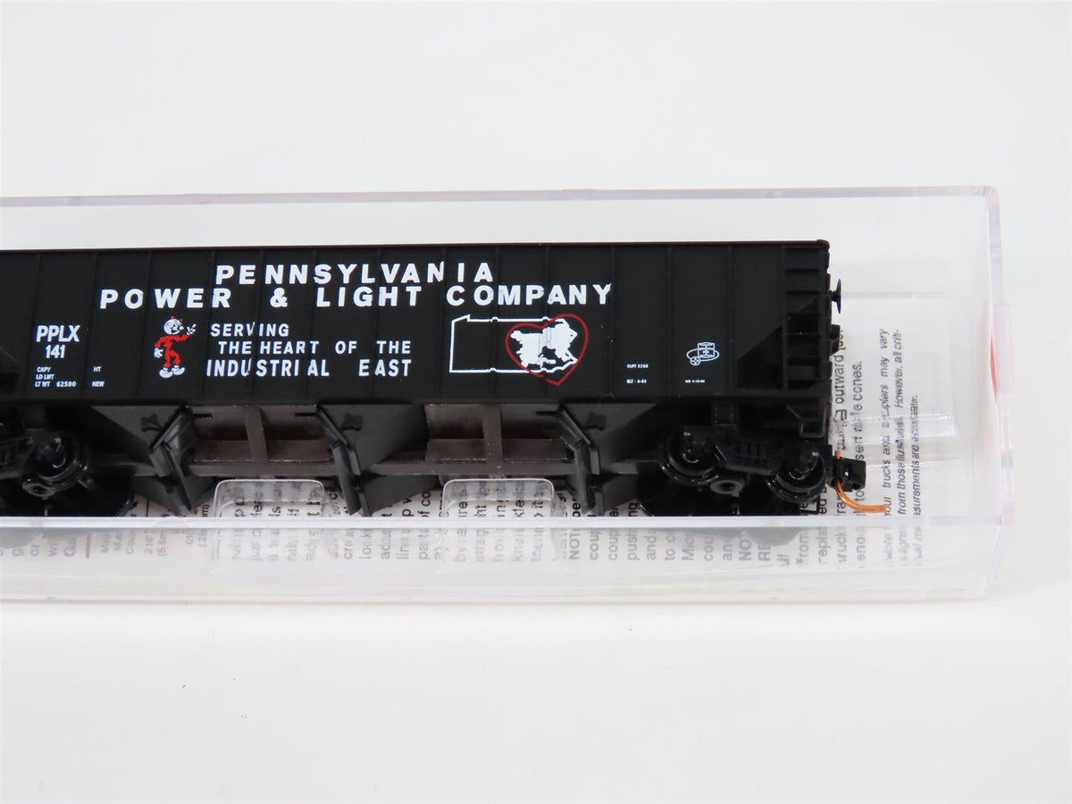 N Micro-Trains MTL 10800230 PPLX Pennsylvania Power &amp; Light 3 Bay Hopper #141