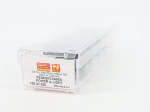 N Micro-Trains MTL 10800230 PPLX Pennsylvania Power & Light 3 Bay Hopper #141