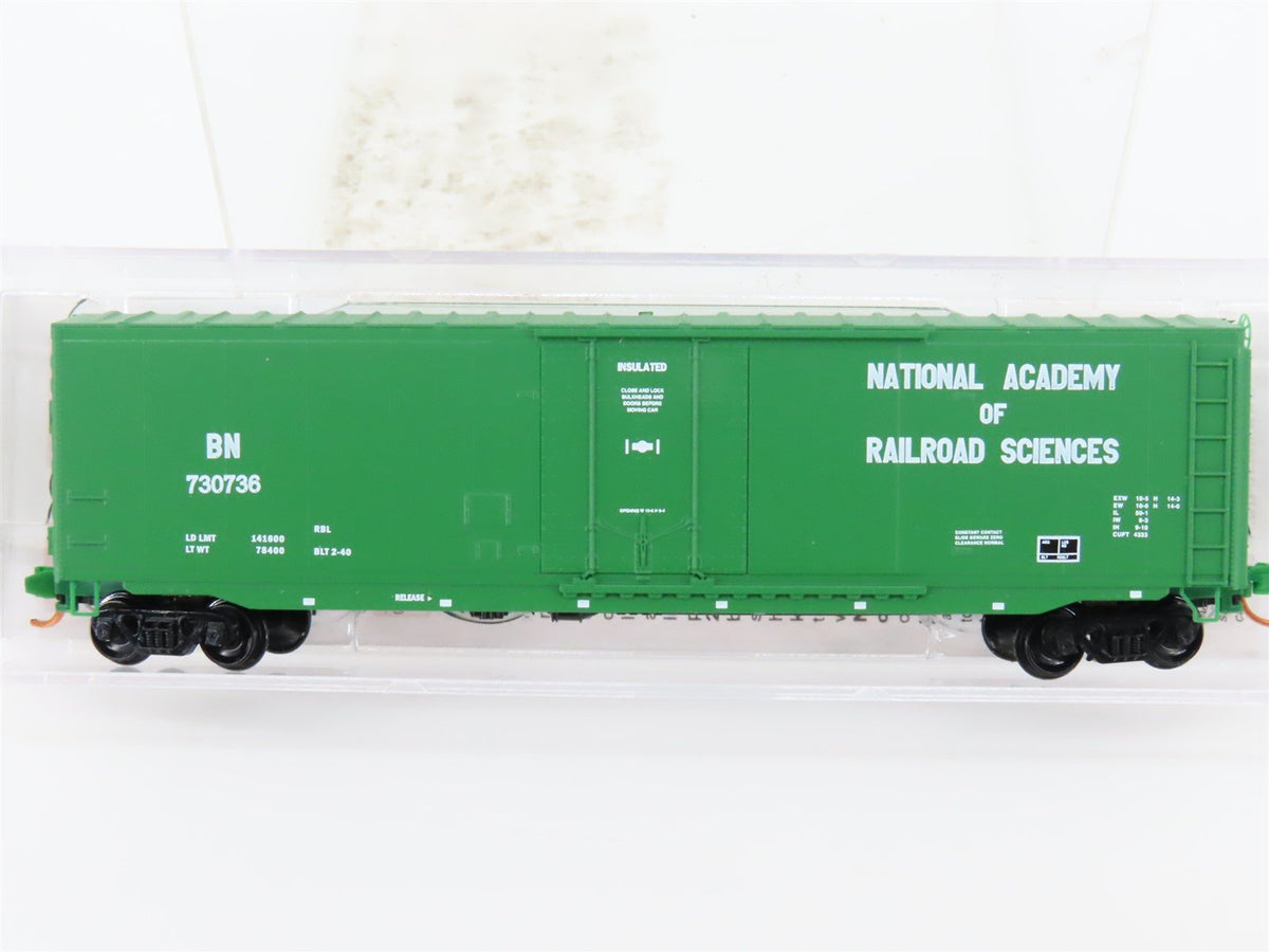 N Scale Micro-Trains MTL 03800520 BN Burlington Northern 50&#39; Box Car #730736