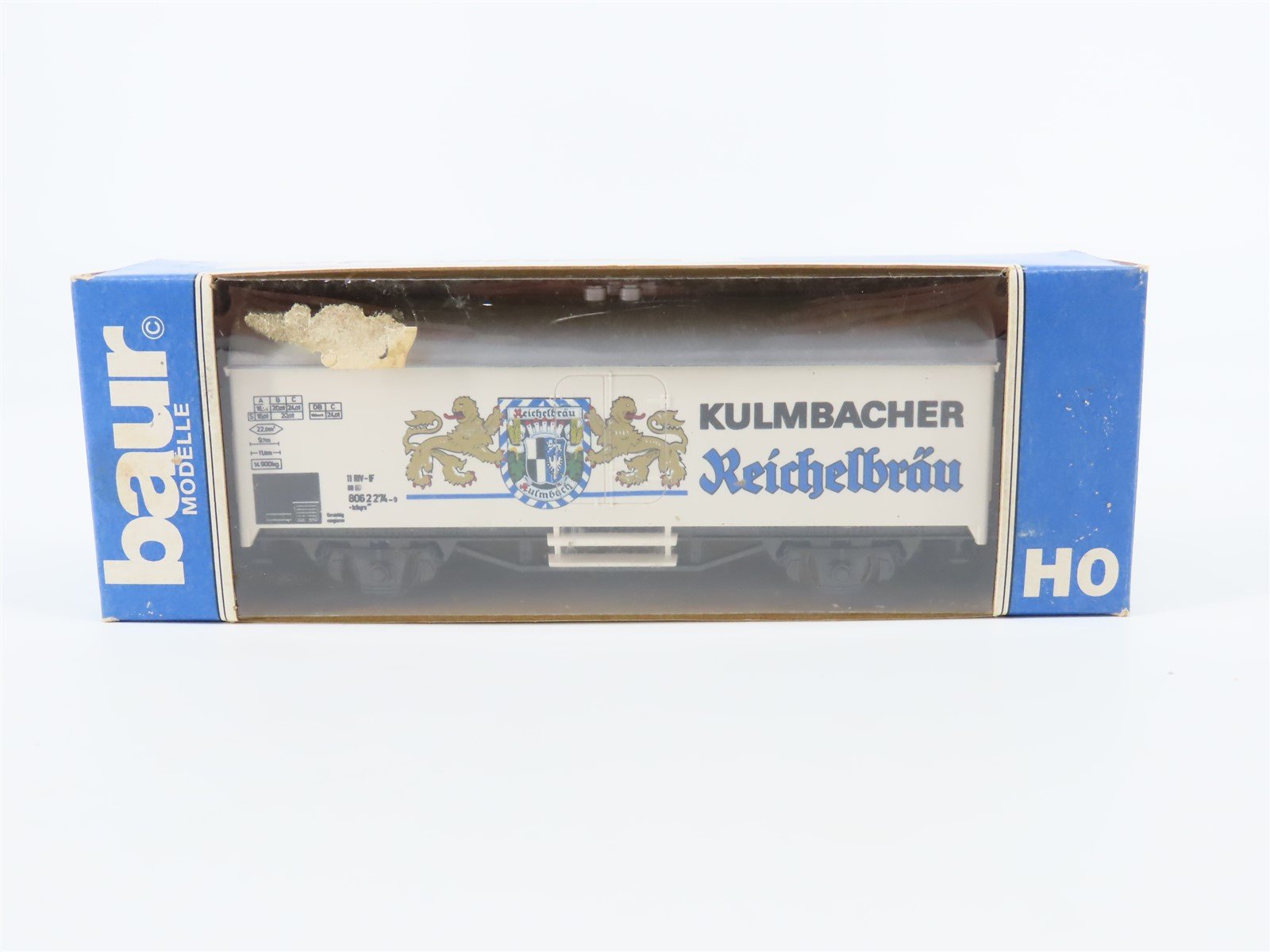 HO Scale Baur/Roco DB German Kulmbacher Reichelbräu Beer Reefer #274-9