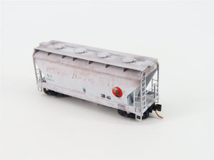 N Micro-Trains MTL 09252170 GN Great Northern 2 Bay Hopper #173981 Weathered