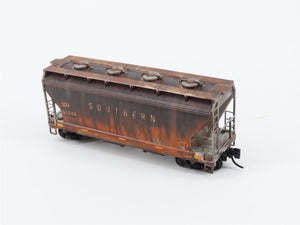 N Micro-Trains MTL 09246530 SOU Southern 2 Bay Covered Hopper #91849 Weathered