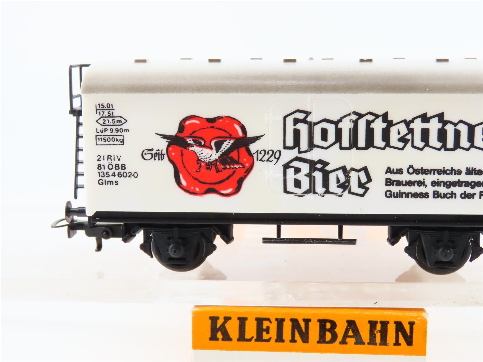 HO Scale KLEINBAHN 320 OBB Austrian Hofstettner Beer Reefer #602-0
