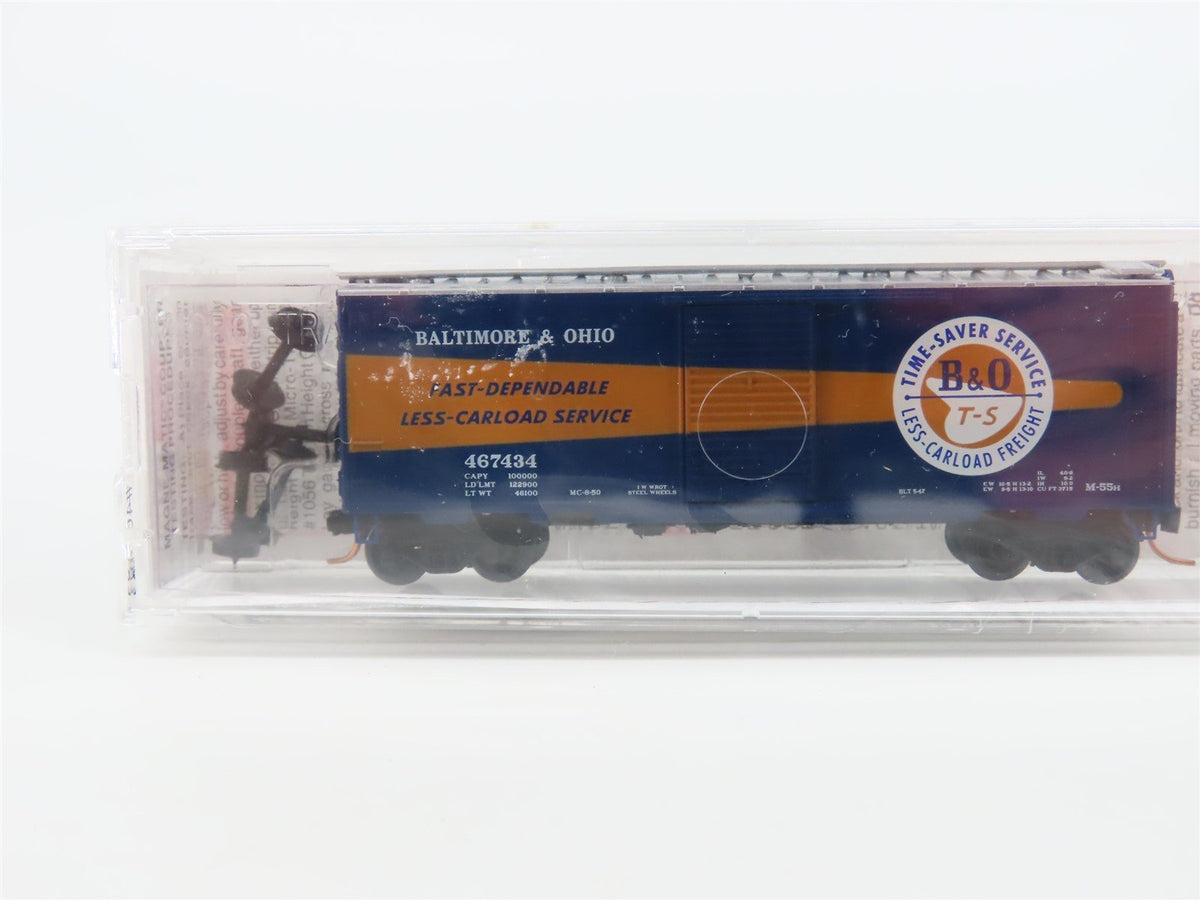 N Micro-Trains MTL 20266 B&amp;O Baltimore &amp; Ohio &quot;Time Saver&quot; 40&#39; Box Car #467434