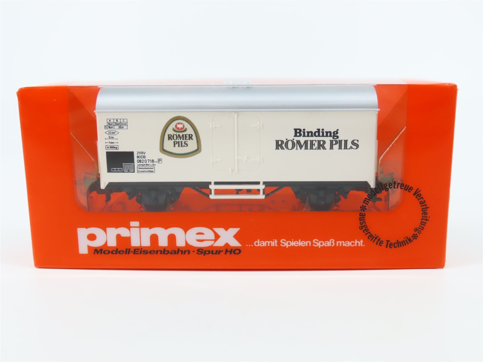 HO Scale Primex 4597 DB Binding Römer Pils Beer Reefer #718-3P - Sealed