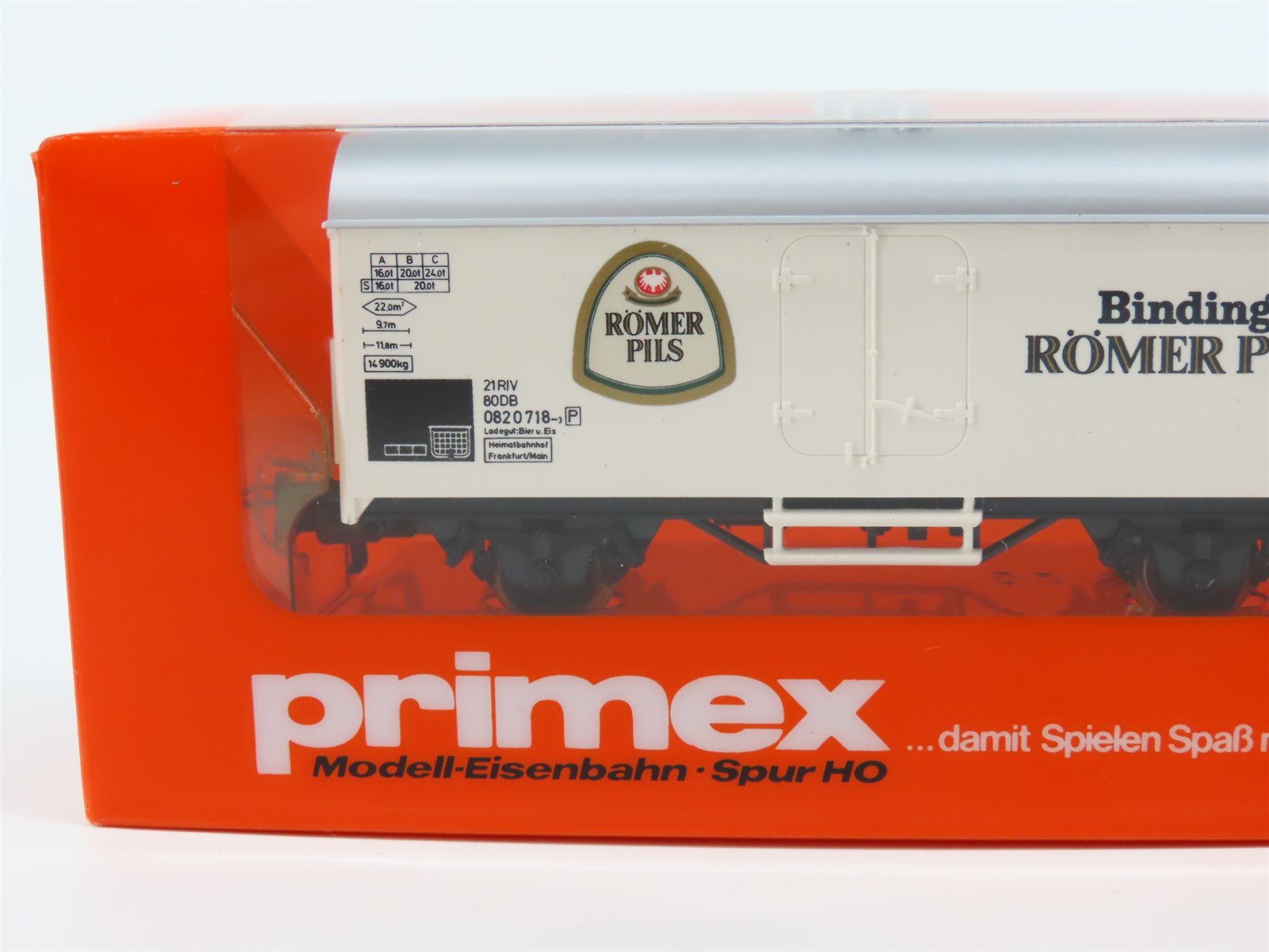 HO Scale Primex 4597 DB Binding Römer Pils Beer Reefer #718-3P - Sealed