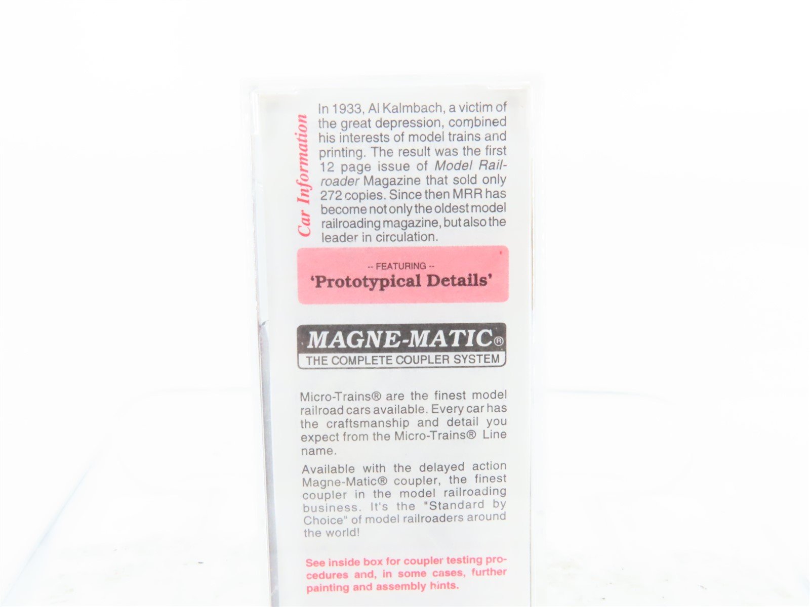 N Micro-Trains MTL 32360 MR Model Railroader 65 Yrs 50' Plug Door Boxcar #346599