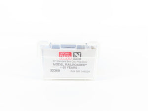 N Micro-Trains MTL 32360 MR Model Railroader 65 Yrs 50' Plug Door Boxcar #346599