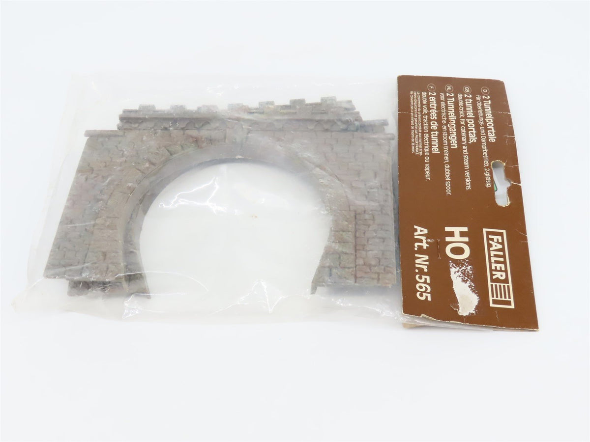 HO 1/87 Scale FALLER 565 Tunnel Portals - 2-Piece Set