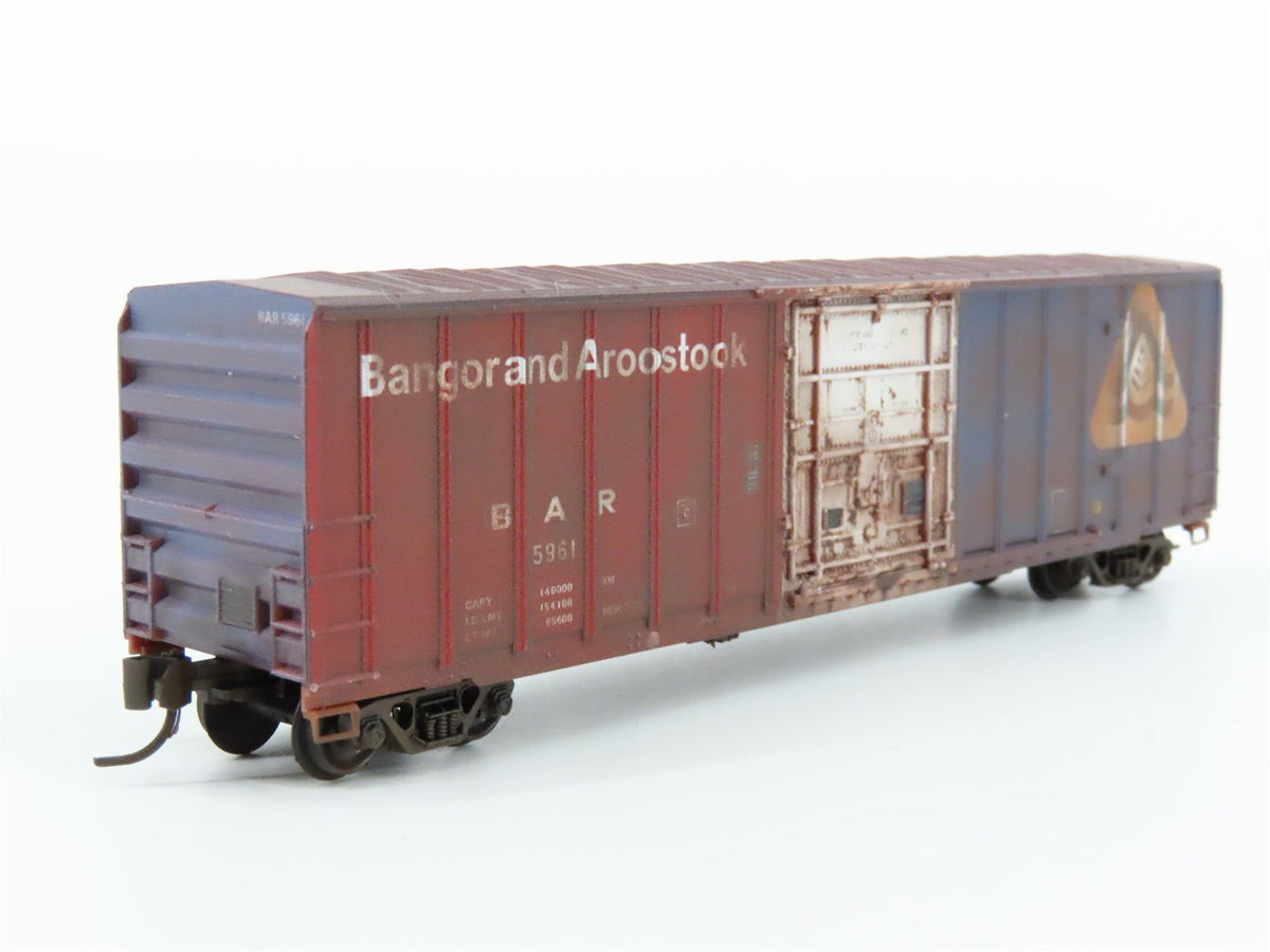 N Micro-Trains MTL 02744470 BAR Bangor &amp; Aroostook 50&#39; Box Car #5961 Weathered