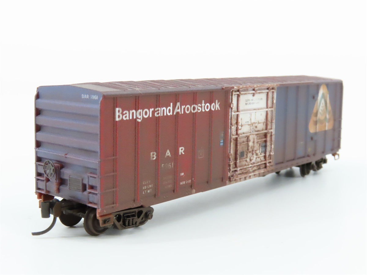 N Micro-Trains MTL 02744470 BAR Bangor &amp; Aroostook 50&#39; Box Car #5961 Weathered