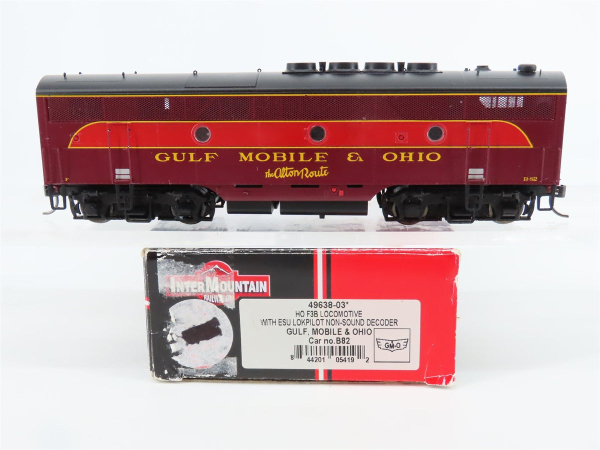 HO Scale InterMountain 49638-03 GM&amp;O &quot;The Alton Route&quot; EMD F3B Diesel #B82 w/DCC