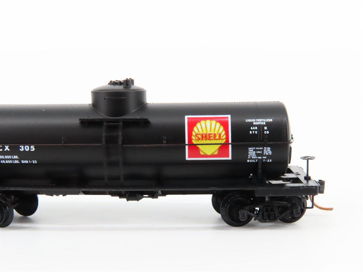 N Scale Micro-Trains MTL 65520 S.C.C.X Shell Oil 39&#39; Single Dome Tank Car #305