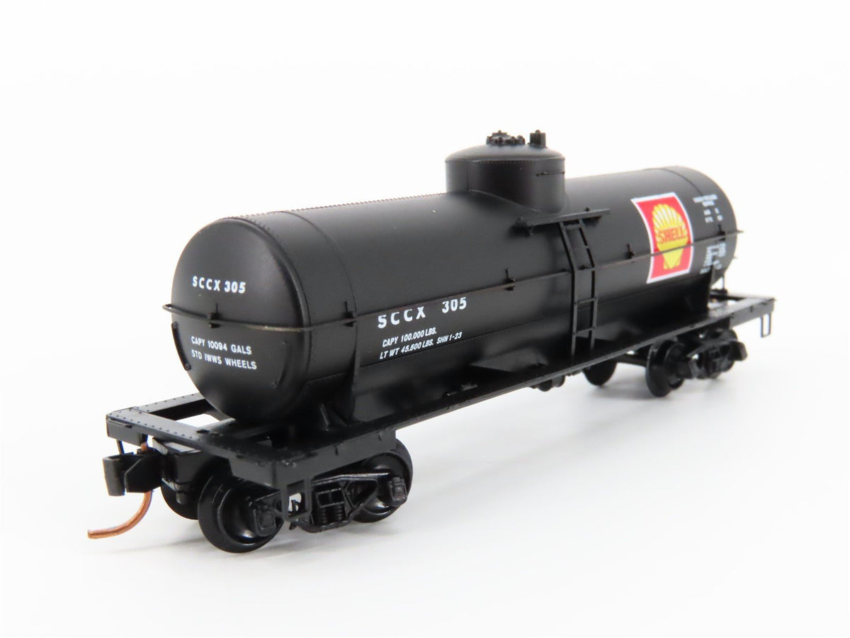 N Scale Micro-Trains MTL 65520 S.C.C.X Shell Oil 39&#39; Single Dome Tank Car #305