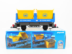 G Scale PLAYMOBIL 4125 Conlines Coal Dump Car w/ Load