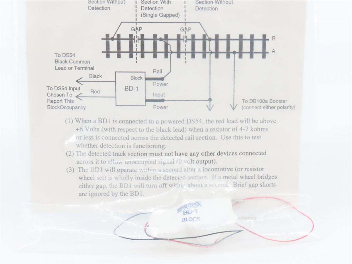 Digitrax BD1 Block Occupancy Detector