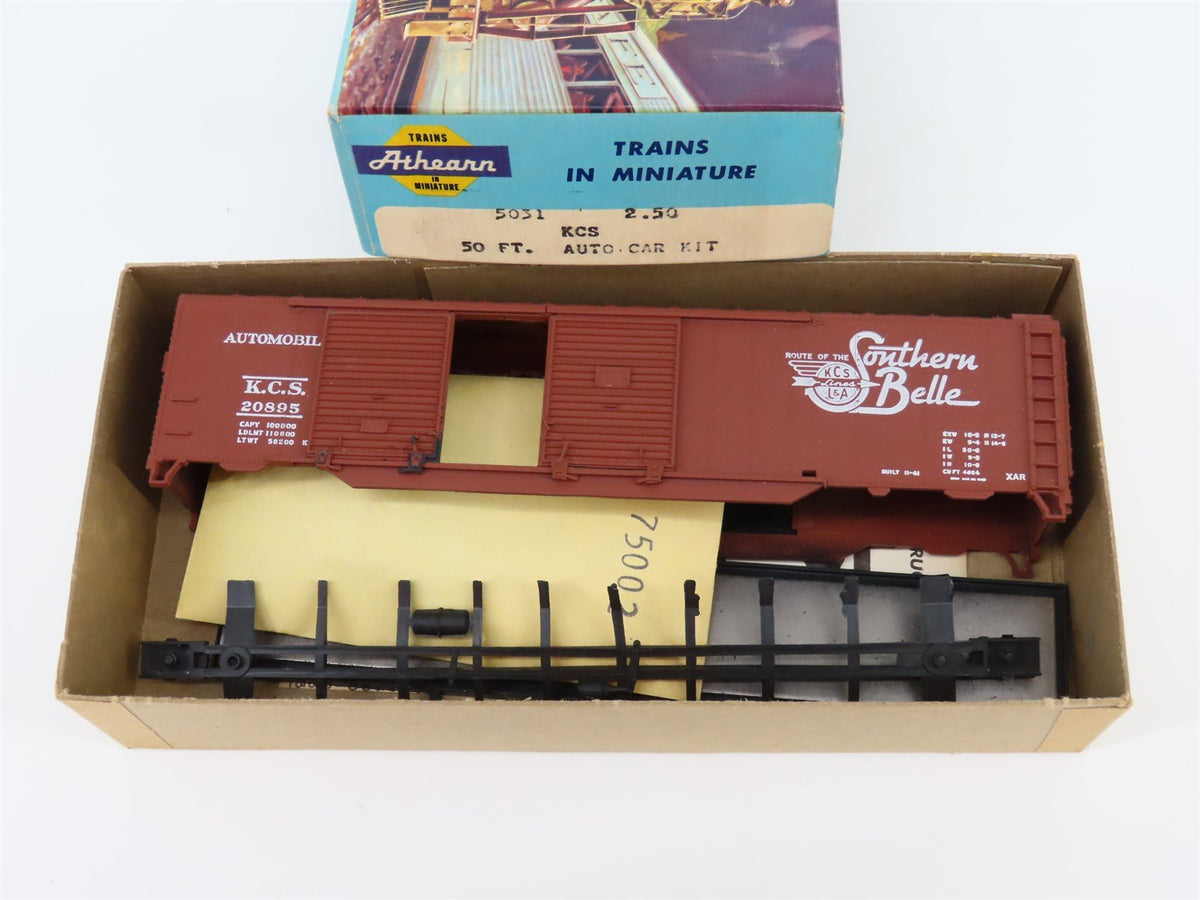 HO Scale Athearn Kit 5031 KCS Kansas City Southern 50&#39; Auto Box Car #20895