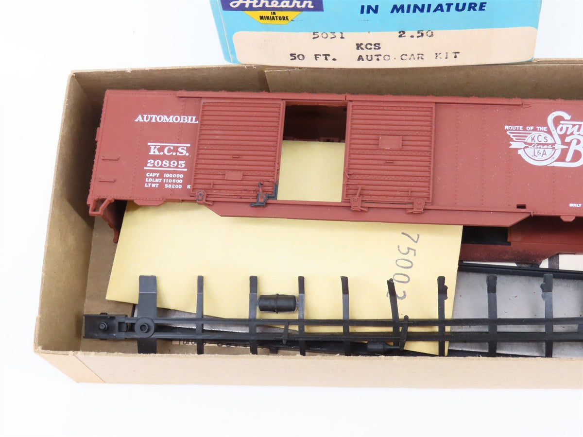 HO Scale Athearn Kit 5031 KCS Kansas City Southern 50&#39; Auto Box Car #20895