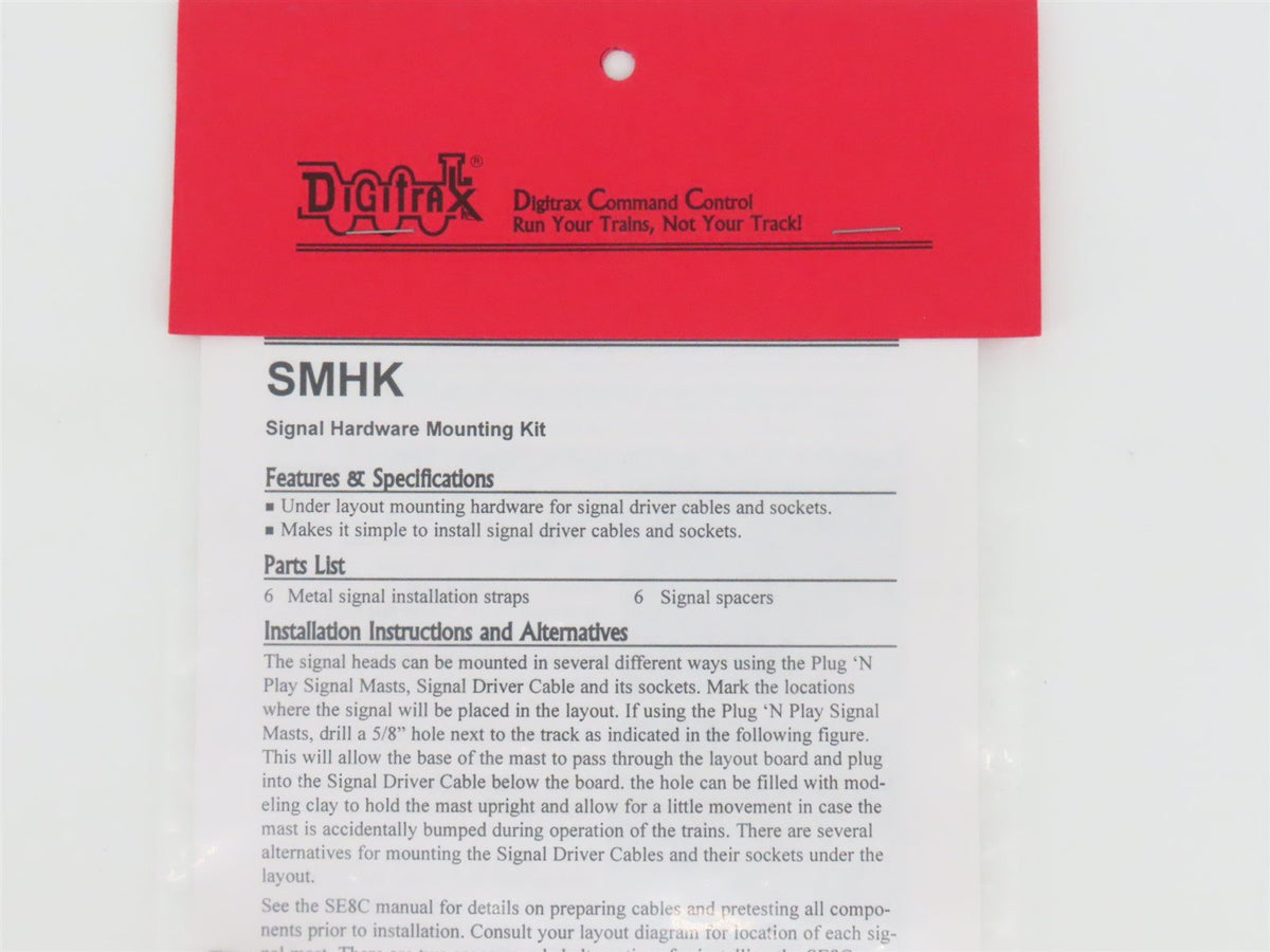 Digitrax SMHK Signal Mounting Hardware Kit