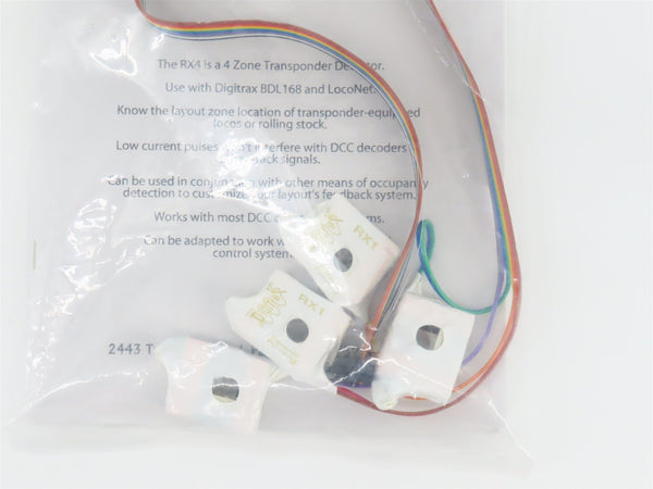 Digitrax RX4 4-Zone Transponding Receiver Add-on for BDL16 Series Dete ...