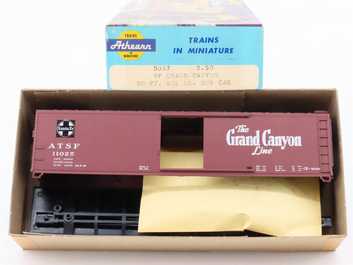 HO Scale Athearn Kit 5053 ATSF Santa Fe Grand Canyon Line 50&#39; Box Car #11025