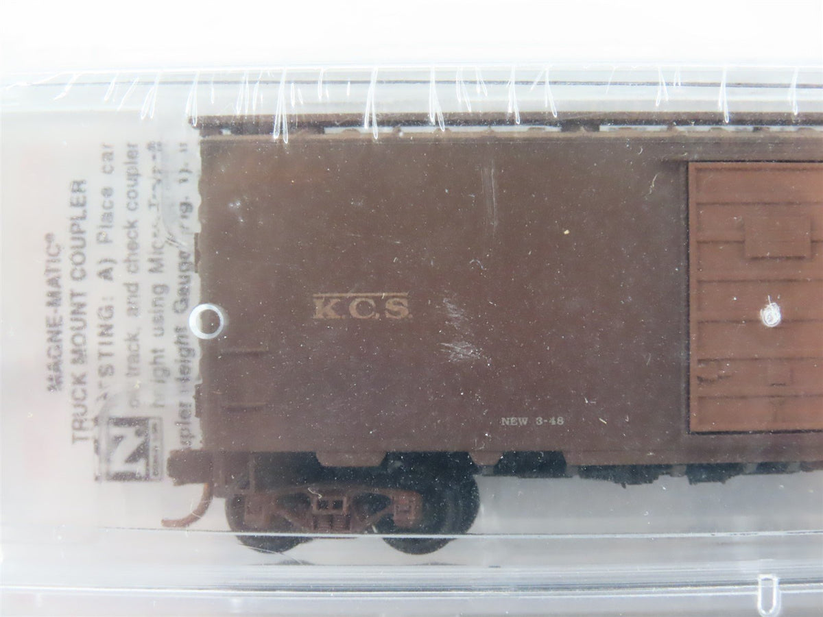 N Scale Micro-Trains MTL 02044966 KCS / ATSF 40&#39; Box Car - Weathered Set of 2