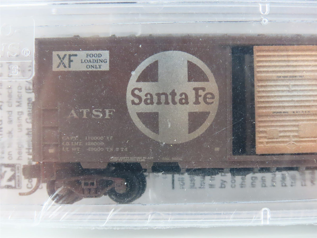 N Scale Micro-Trains MTL 02044966 KCS / ATSF 40&#39; Box Car - Weathered Set of 2