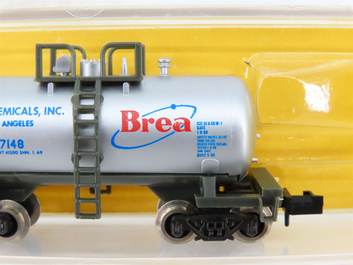 N Scale Atlas 3242 GATX Brea Chemical Beer Can Tank Car #77148