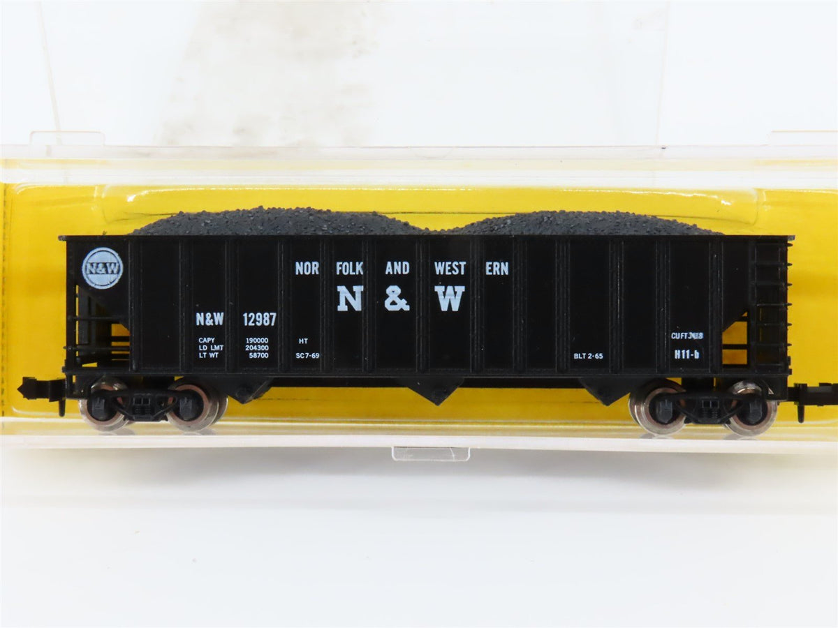 N Scale Atlas 3264 N&amp;W Norfolk &amp; Western 3-Bay Open Hopper #12987