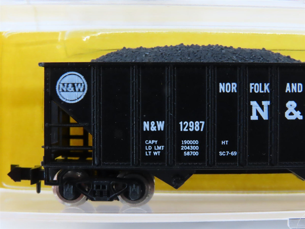 N Scale Atlas 3264 N&amp;W Norfolk &amp; Western 3-Bay Open Hopper #12987