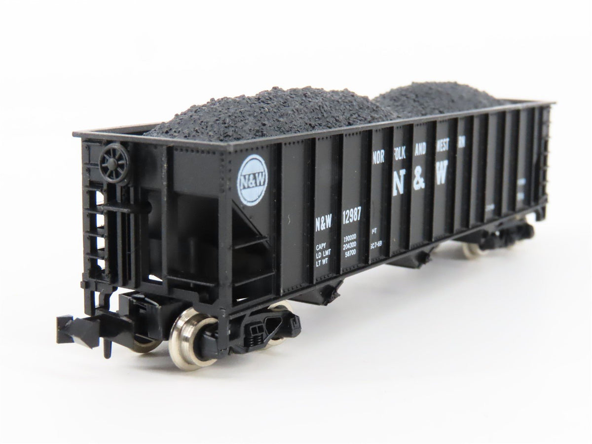 N Scale Atlas 3264 N&amp;W Norfolk &amp; Western 3-Bay Open Hopper #12987