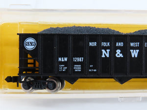 N Scale Atlas 3264 N&W Norfolk & Western 3-Bay Open Hopper #12987